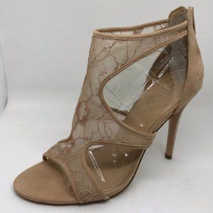 Aldo Nude Peach Dressy Strappy Sandal Stiletto size 10